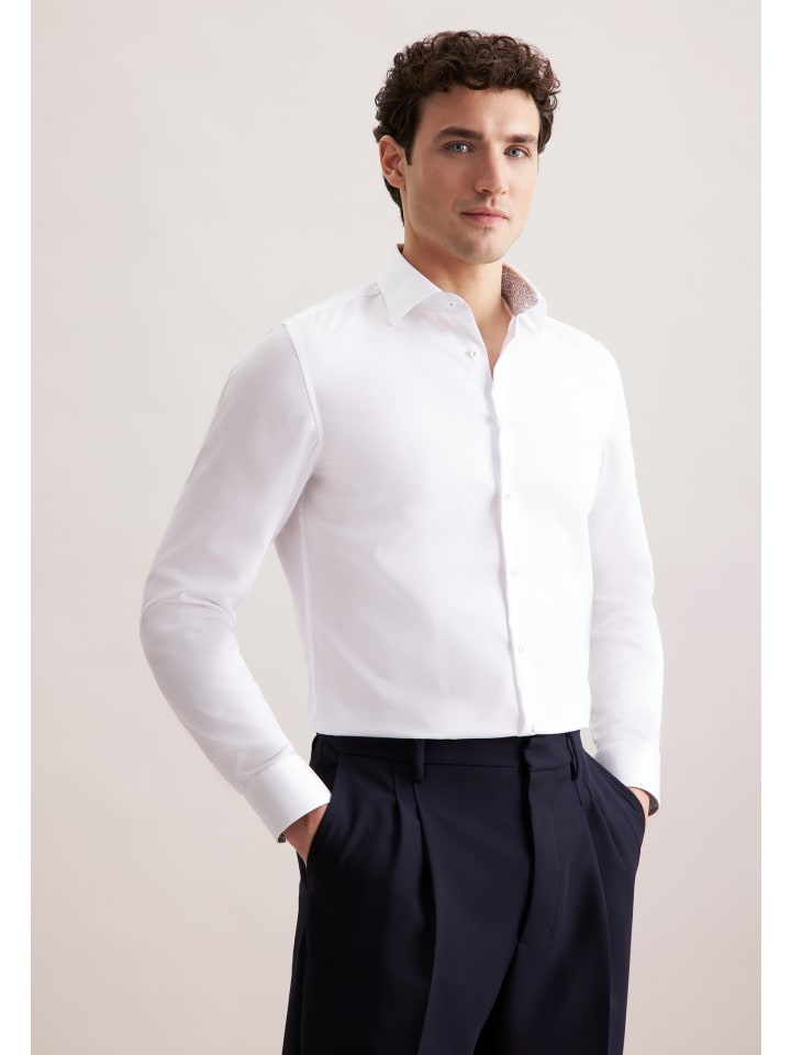 Рубашка делового кроя белого цвета Seidensticker
Рубашка делового кроя белого цвета Seidensticker