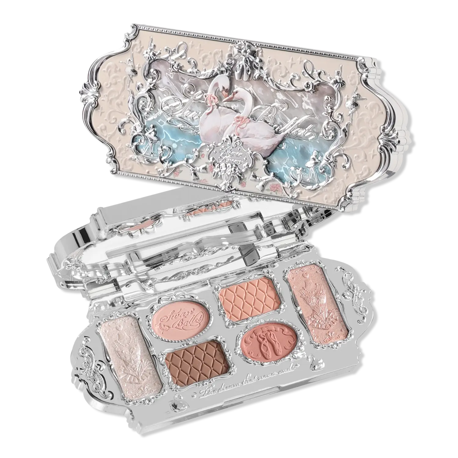 Палитра теней Swan Ballet Series Six-Color Makeup Palette Flower Knows, 01 White Swan (warm neutrals)
Палитра теней Swan Ballet Series Six-Color Makeup Palette Flower Knows, 01 White Swan (warm neutrals)
