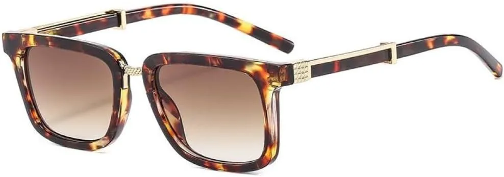 Ретро-солнцезащитные очки квадратной формы для женщин и мужчин. Модные солнцезащитные очки, простые и актуальные, с защитой от УФ-излучения UV400 MTZJH, Leopard Tea
Ретро-солнцезащитные очки квадратной формы для женщин и мужчин. Модные солнцезащитные очки, простые и актуальные, с защитой от УФ-излучения UV400 MTZJH, Leopard Tea