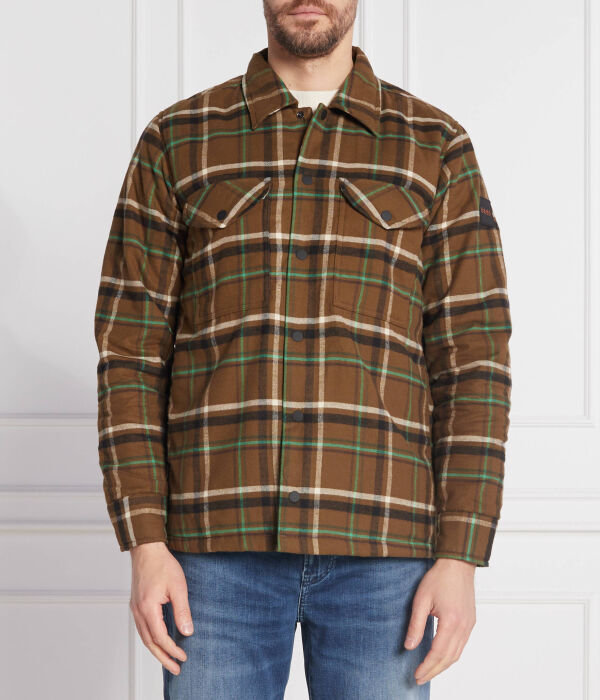 Куртка-рубашка мужская Boss Orange в клетку, коричневый
Куртка-рубашка мужская Boss Orange в клетку, коричневый