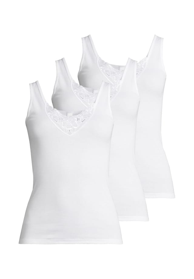 Майка/Топ 3 шт. в упаковке noelle Speidel, белый
Майка/Топ 3 шт. в упаковке noelle Speidel, белый