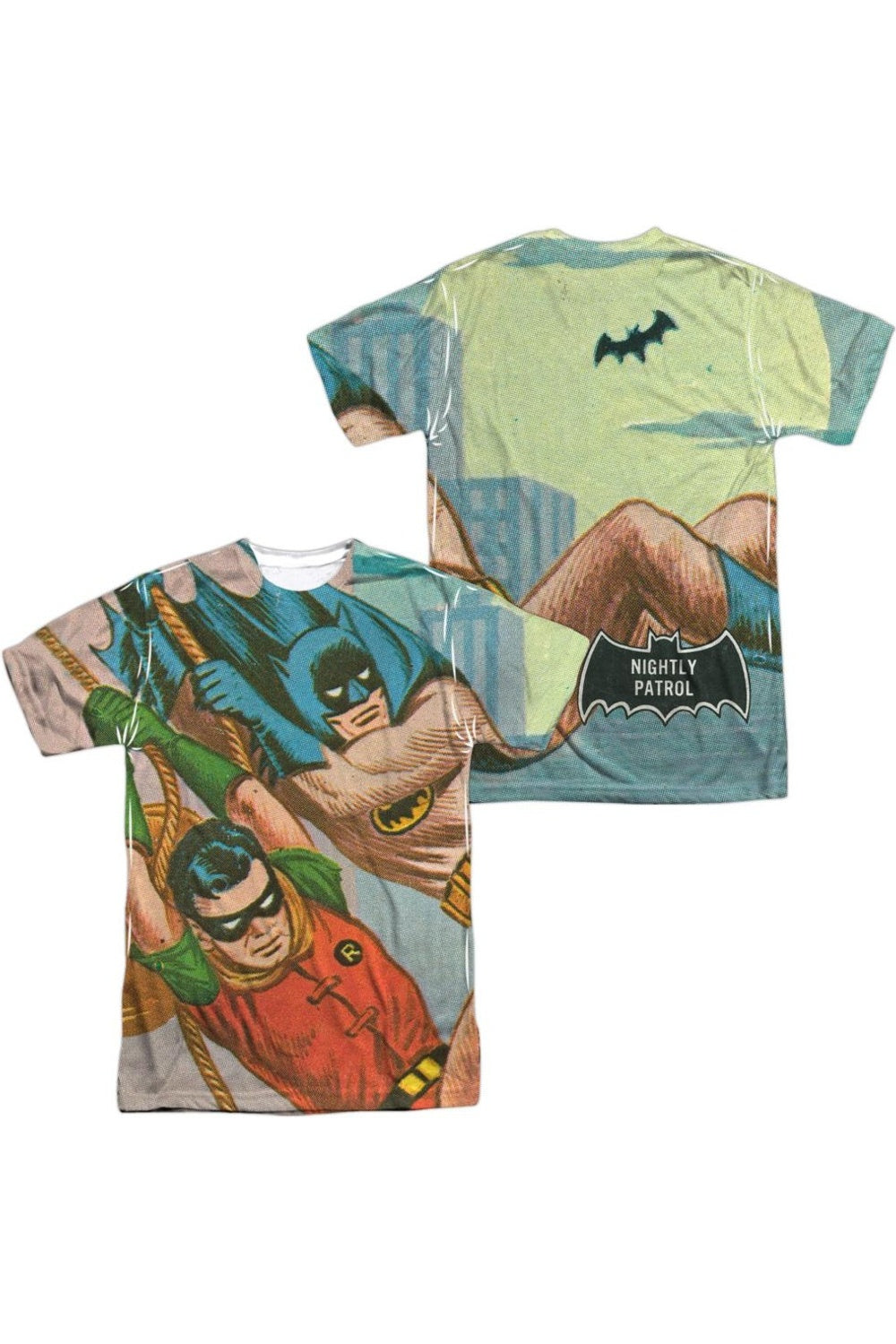 Футболка / футболка с коротким рукавом для взрослых из полиэстера Batman Classic Tv Nightly Patrol (принт спереди/сзади) Gildan, белый
Футболка / футболка с коротким рукавом для взрослых из полиэстера Batman Classic Tv Nightly Patrol (принт спереди/сзади) Gildan, белый