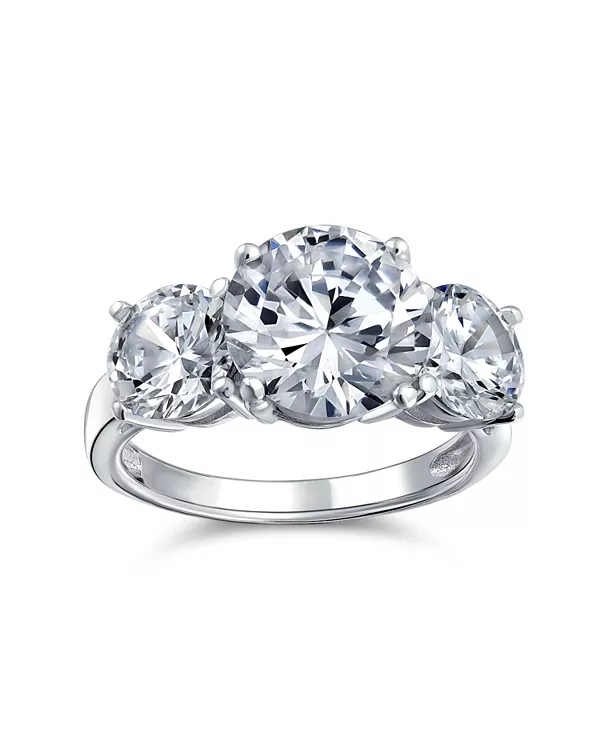 Кольцо с тремя камнями, ограненными в технике «солитер» (3 карата, прошлое, настоящее, будущее), с кубическим цирконием круглой огранки, серебро 925 пробы Bling Jewelry, silver
Кольцо с тремя камнями, ограненными в технике «солитер» (3 карата, прошлое, настоящее, будущее), с кубическим цирконием круглой огранки, серебро 925 пробы Bling Jewelry, silver