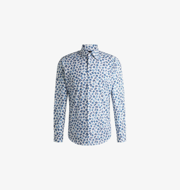 Рубашка классического кроя из эластичного хлопка с абстрактным принтом Boss, мультиколор
Рубашка классического кроя из эластичного хлопка с абстрактным принтом Boss, мультиколор