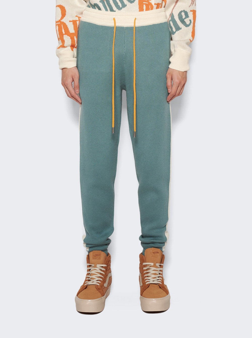 Вязаные спортивные брюки Rhude, цвет Ivory And Sage
Вязаные спортивные брюки Rhude, цвет Ivory And Sage