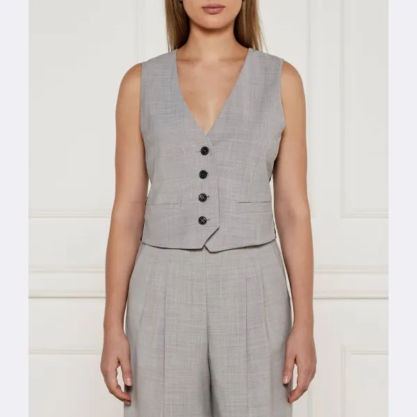 Облегающий жилет с добавлением шерсти Marc Cain, серый
Облегающий жилет с добавлением шерсти Marc Cain, серый