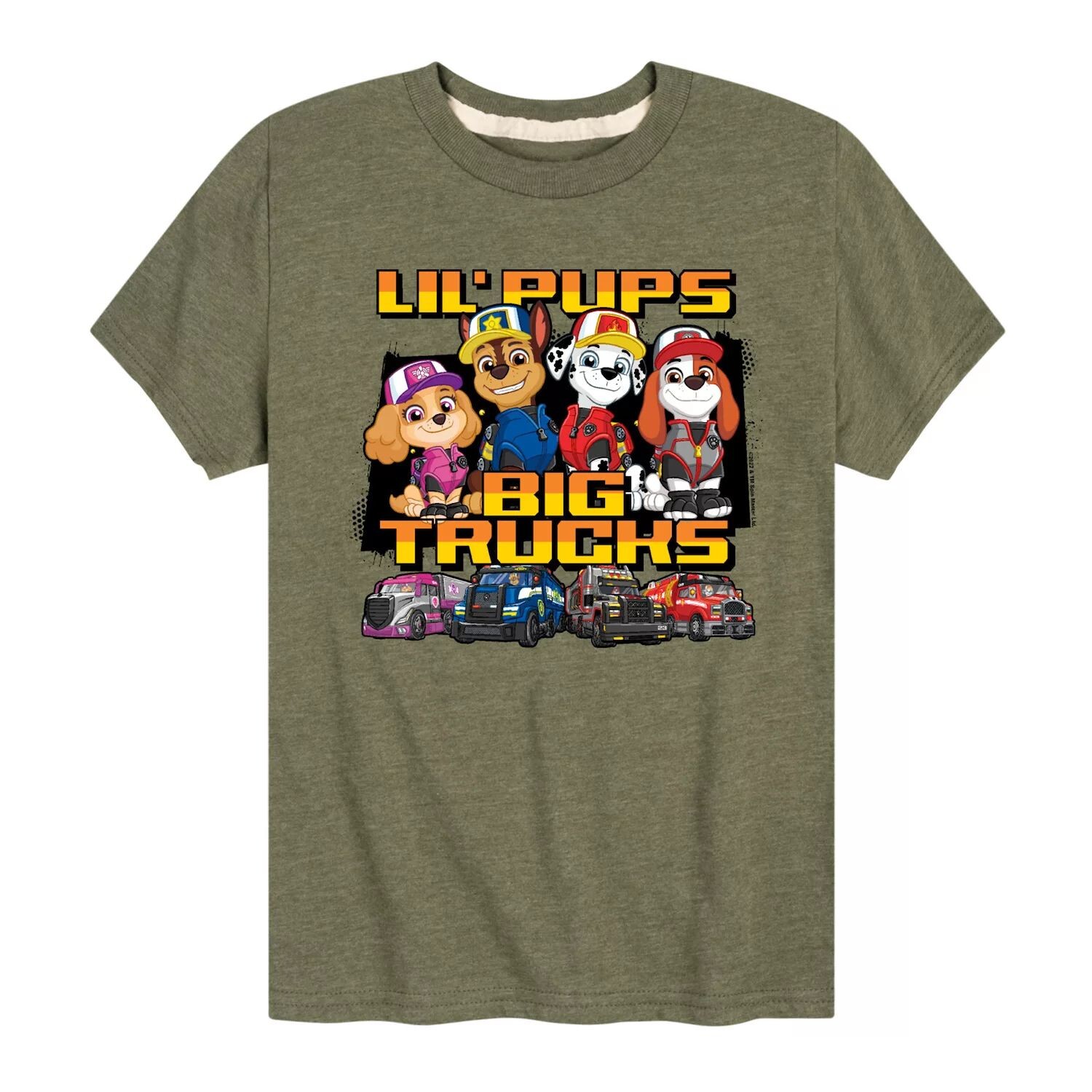 Футболка с рисунком «Lil Pups Big Trucks» для мальчиков 8–20 лет Paw Patrol Licensed Character, зеленый
Футболка с рисунком «Lil Pups Big Trucks» для мальчиков 8–20 лет Paw Patrol Licensed Character, зеленый