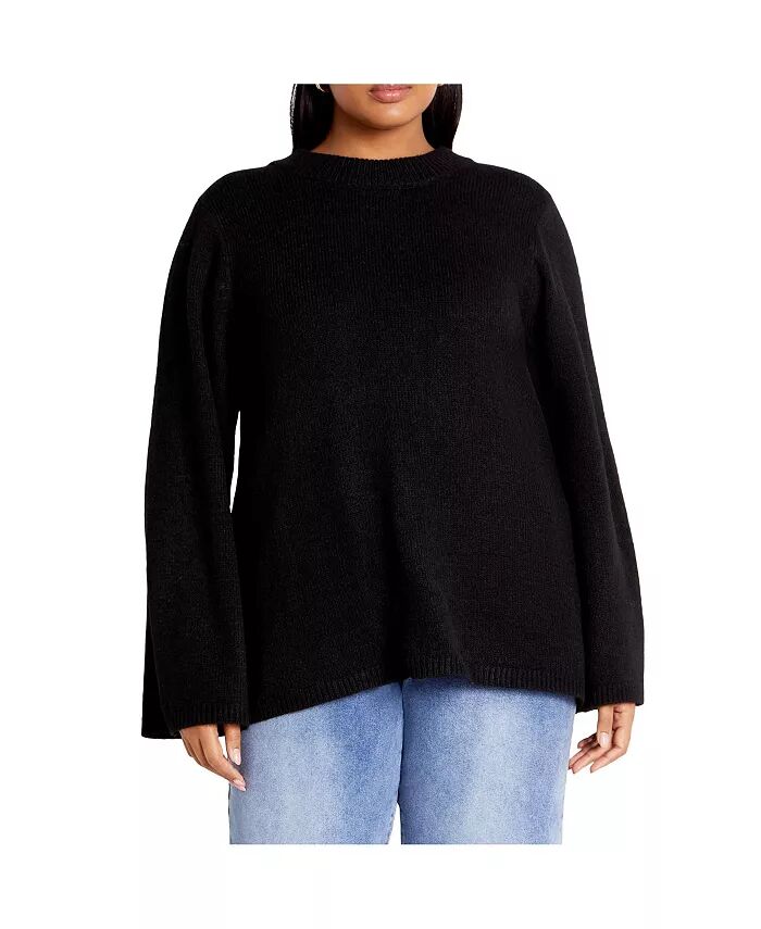 Свитер с бантом на спине больших размеров CITY CHIC, черный
Свитер с бантом на спине больших размеров CITY CHIC, черный