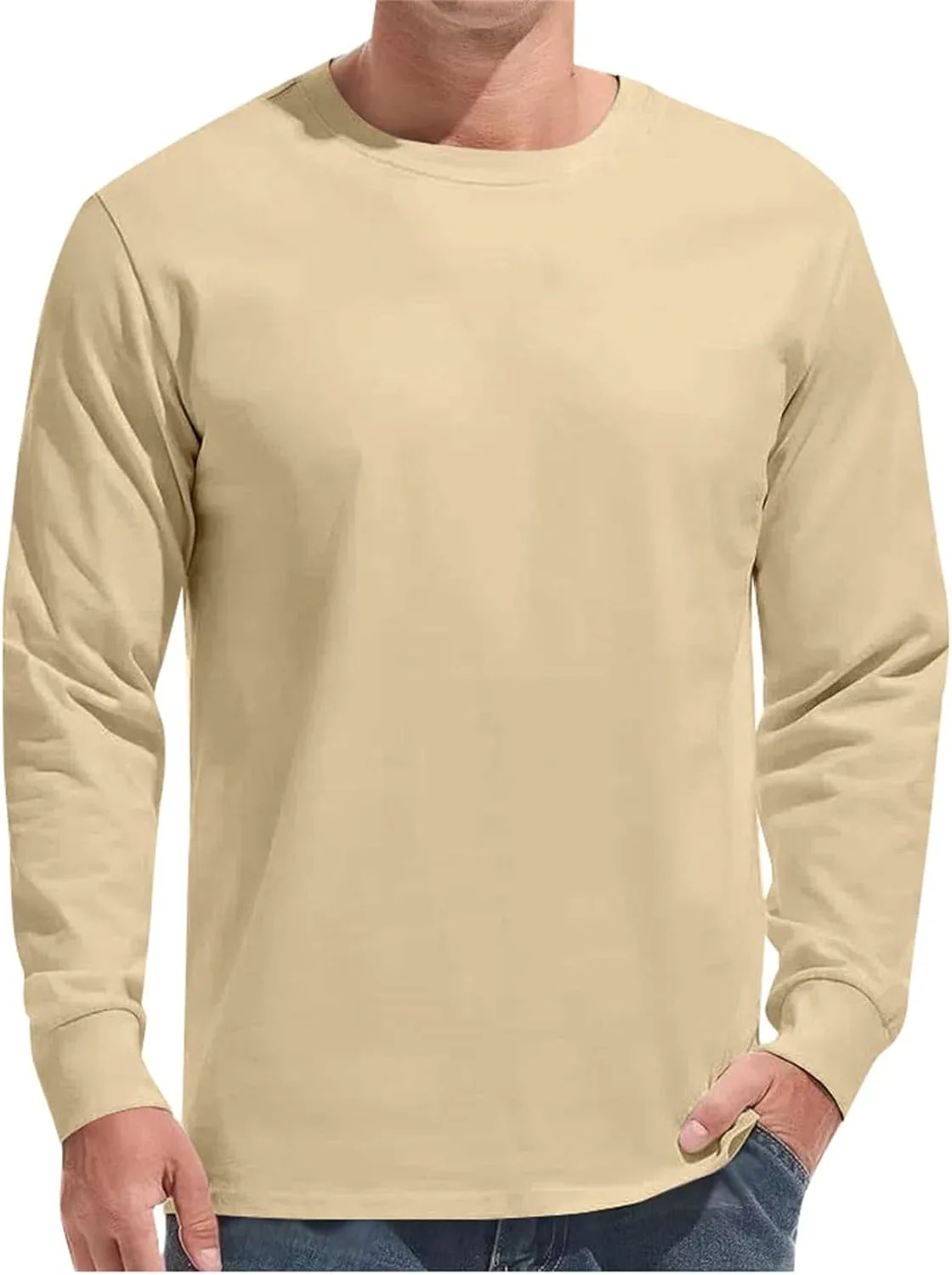 Мужская футболка с длинным рукавом Slim Fit, бесшовная, однотонная
Мужская футболка с длинным рукавом Slim Fit, бесшовная, однотонная