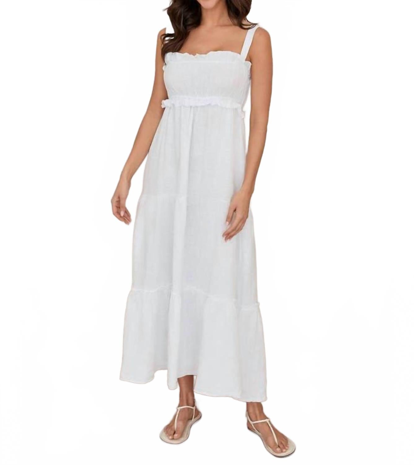 Белое платье миди в несколько ярусов Milio Milano
Белое платье миди в несколько ярусов Milio Milano