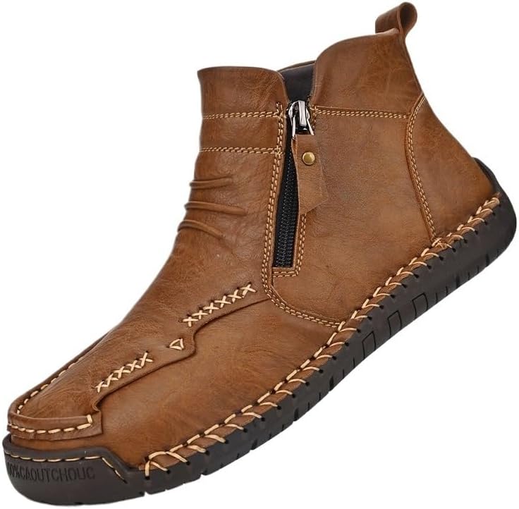 Повседневные модные ботинки на молнии для мужчин, кожаные ботинки-чукка, легкие лоферы без шнурков, туфли средней высоты для ходьбы и вождения Hhhchpm, хаки
Повседневные модные ботинки на молнии для мужчин, кожаные ботинки-чукка, легкие лоферы без шнурков, туфли средней высоты для ходьбы и вождения Hhhchpm, хаки