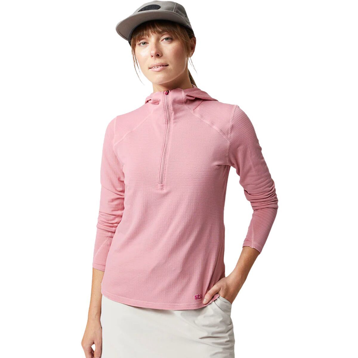 Толстовка с молнией на половину длины Trax power grid Stio, цвет rustic rose
Толстовка с молнией на половину длины Trax power grid Stio, цвет rustic rose