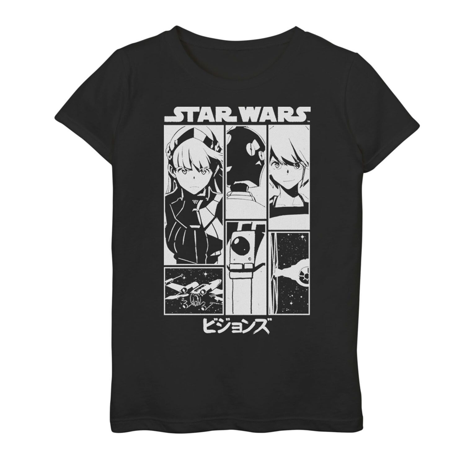 Простая футболка с графическим плакатом и графическим изображением «Звездные войны» для девочек 7–16 лет Licensed Character
Простая футболка с графическим плакатом и графическим изображением «Звездные войны» для девочек 7–16 лет Licensed Character