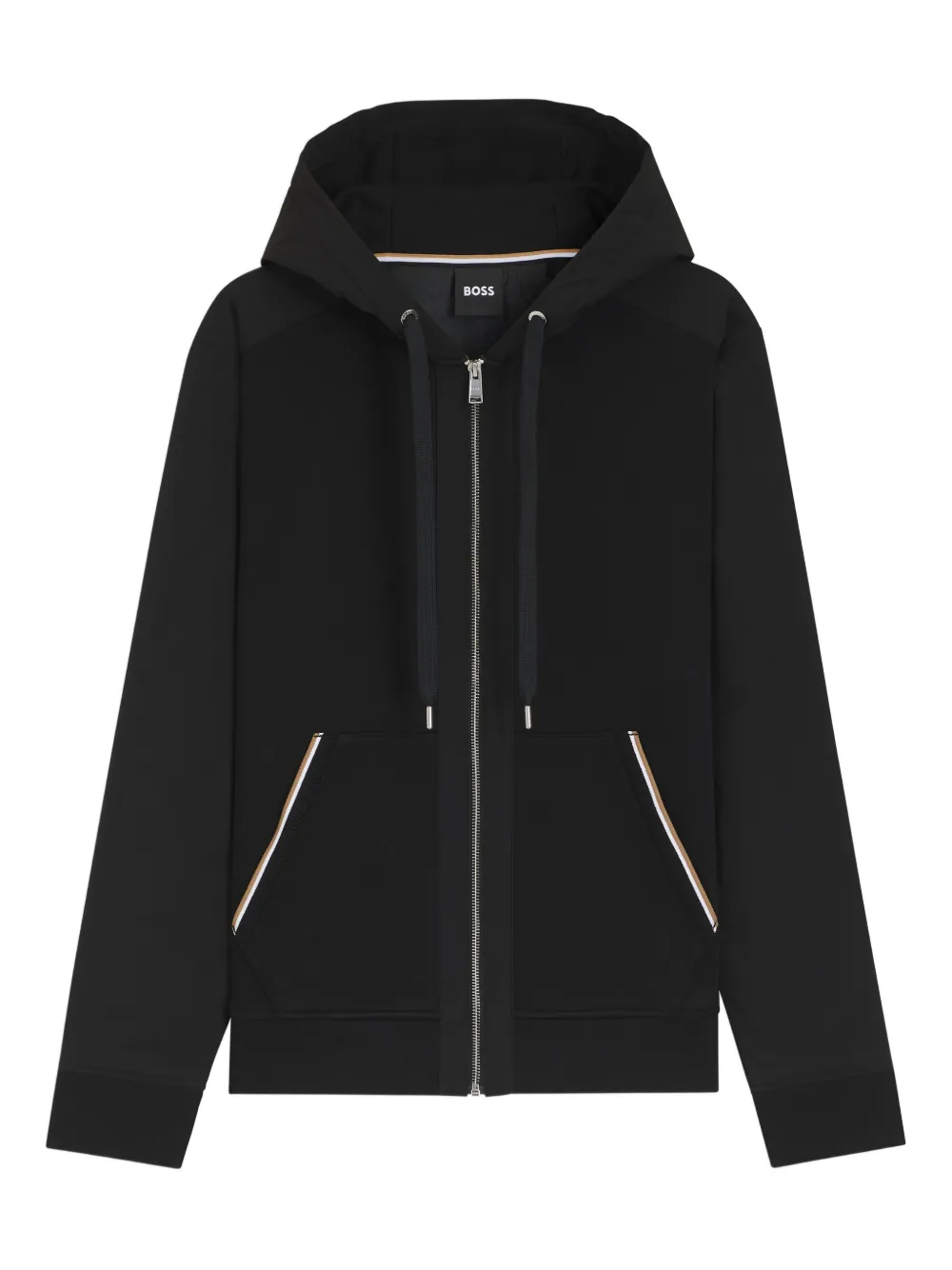 Худи на молнии с капюшоном Boss, черный
Худи на молнии с капюшоном Boss, черный