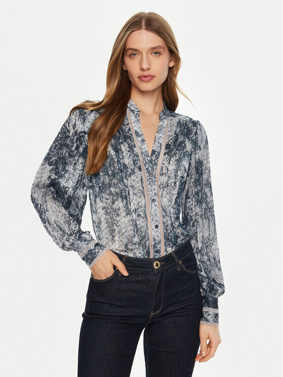 Блуза стандартного кроя Guess, синий
Блуза стандартного кроя Guess, синий