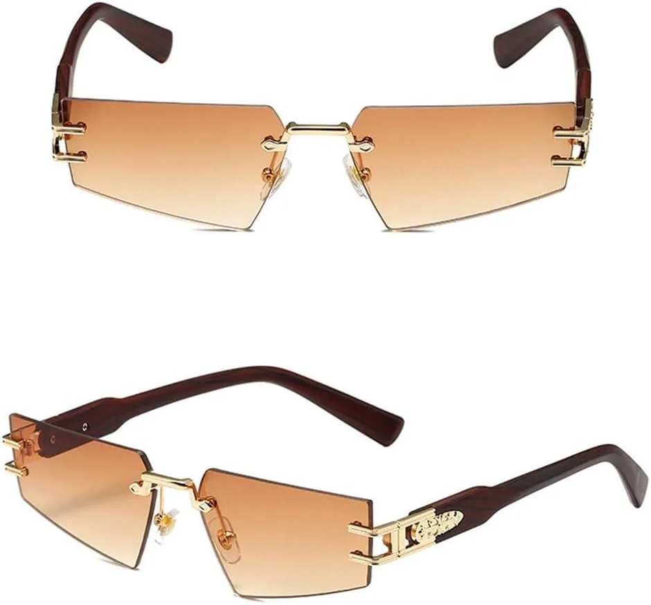 Солнцезащитные очки без оправы с дужками под дерево, для активного отдыха, путешествий, уличного стиля, женские, с защитой от УФ-излучения UV400 PRSTNN, C5
Солнцезащитные очки без оправы с дужками под дерево, для активного отдыха, путешествий, уличного стиля, женские, с защитой от УФ-излучения UV400 PRSTNN, C5