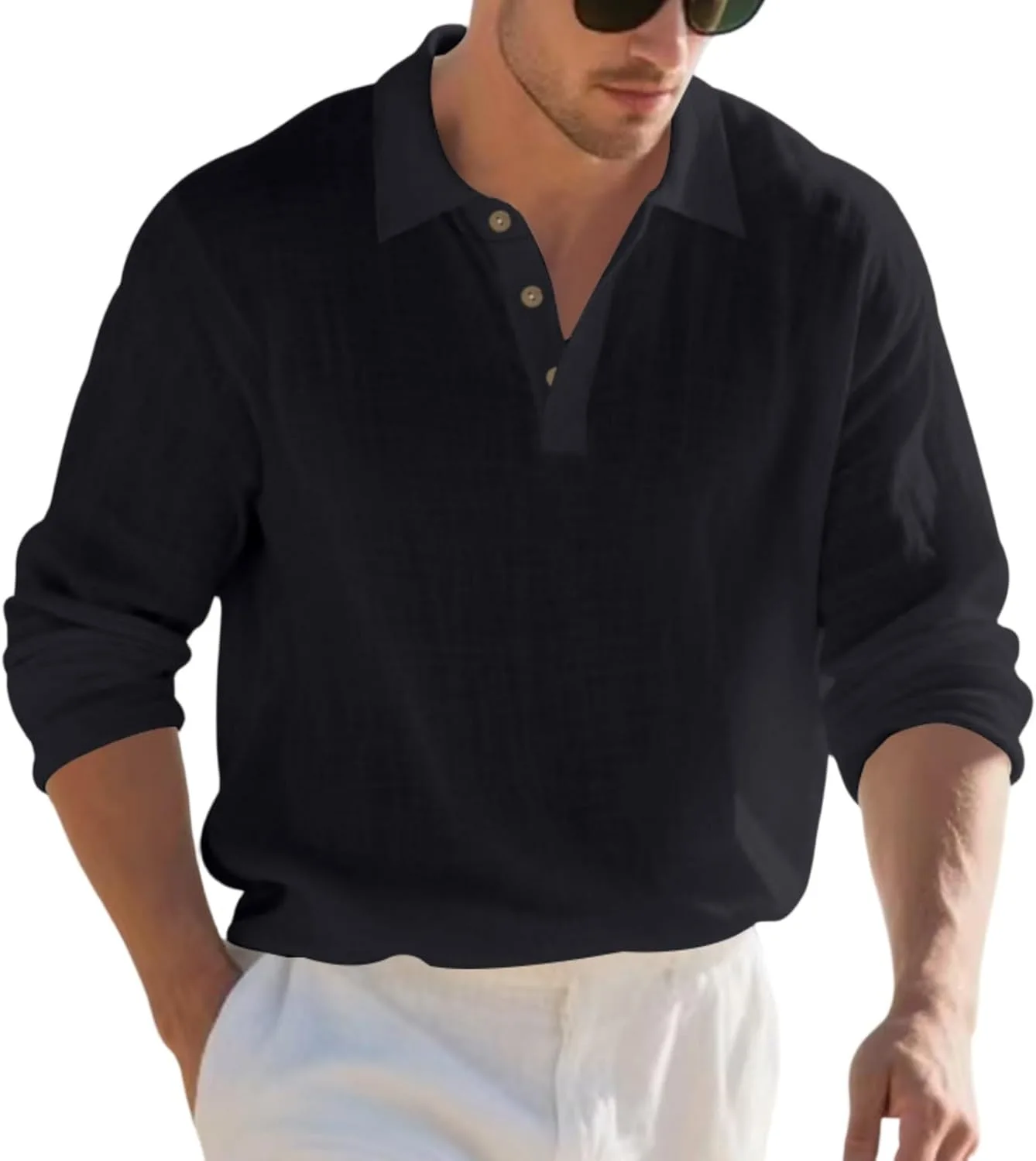 Ymosrh Мужская деловая поло, длинный рукав, легкая базовая
Ymosrh Мужская деловая поло, длинный рукав, легкая базовая