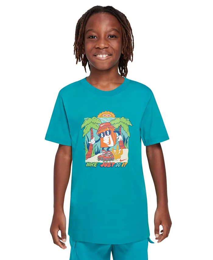 Футболка с принтом Big Kids Sportswear с круглым вырезом Nike, зеленый
Футболка с принтом Big Kids Sportswear с круглым вырезом Nike, зеленый