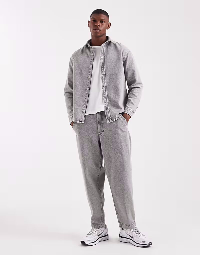 Свободные зауженные джинсы Coord светло-серого цвета Asos Design
Свободные зауженные джинсы Coord светло-серого цвета Asos Design