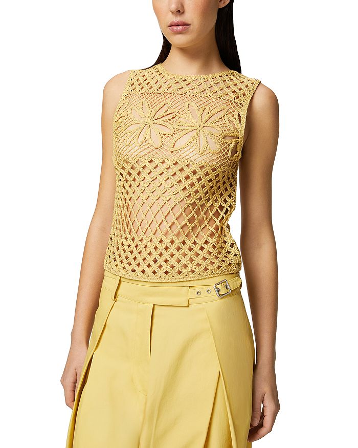 Топ с цветочным кружевом Gonzano PINKO, желтый
Топ с цветочным кружевом Gonzano PINKO, желтый