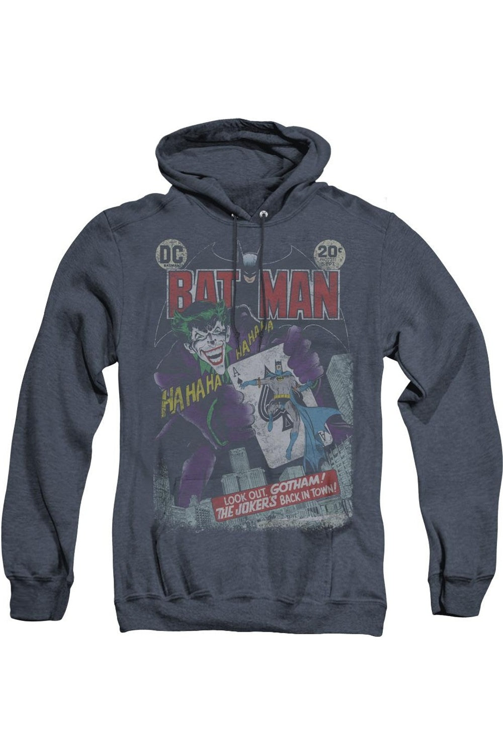 Batman #251 Состаренная толстовка Heather для взрослых / Толстовка с капюшоном Gildan, темно-синий
Batman #251 Состаренная толстовка Heather для взрослых / Толстовка с капюшоном Gildan, темно-синий