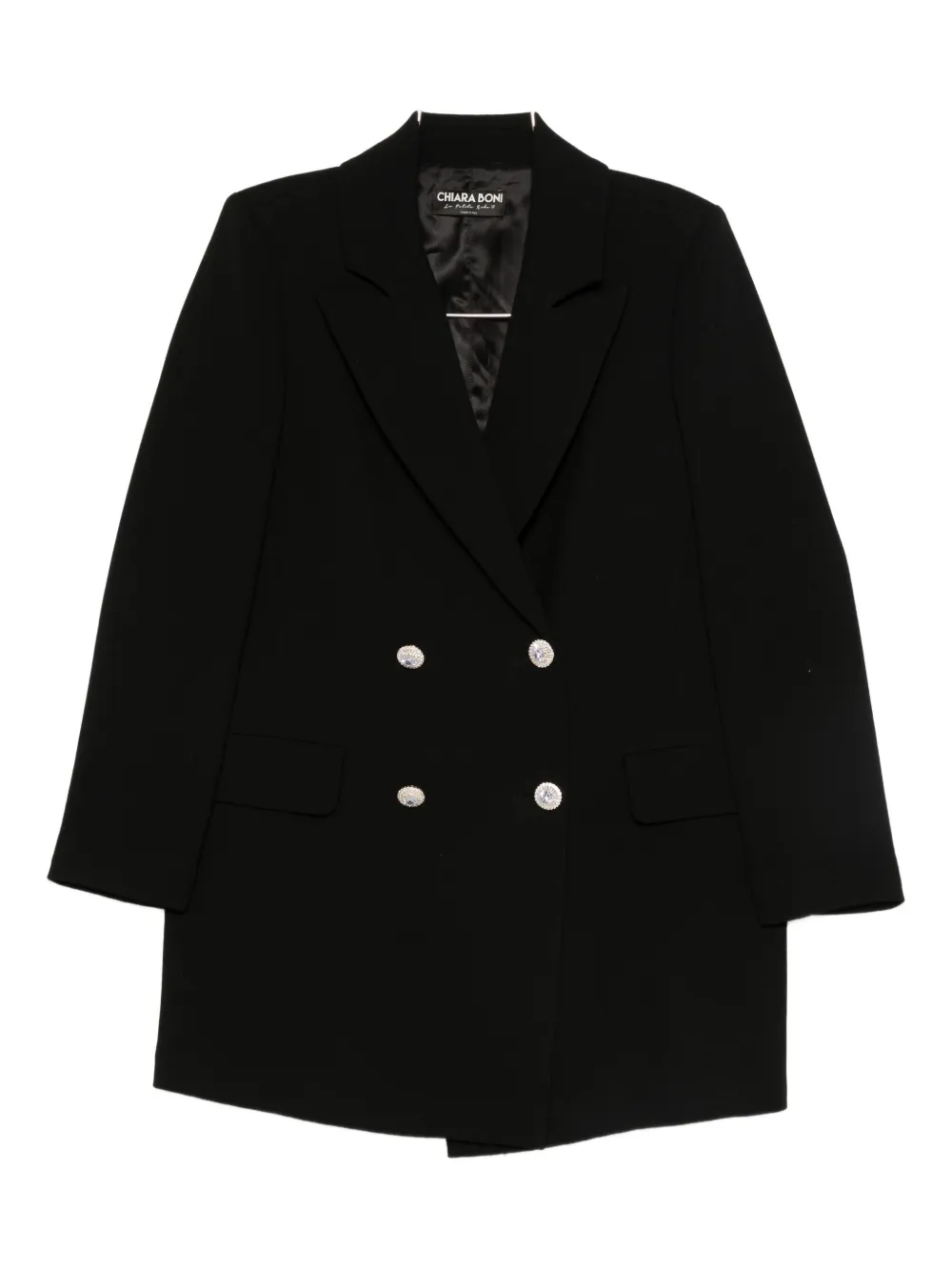 Двубортное пальто с эко-декором CHIARA BONI La Petite Robe, черный
Двубортное пальто с эко-декором CHIARA BONI La Petite Robe, черный