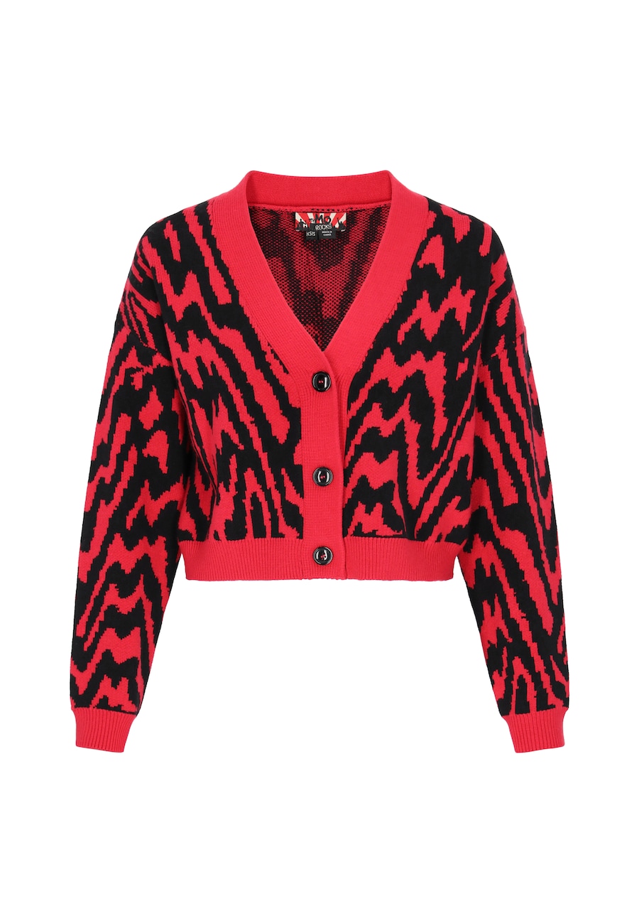 Вязаный кардиган myMo ROCKS, Blood Red/Black
Вязаный кардиган myMo ROCKS, Blood Red/Black