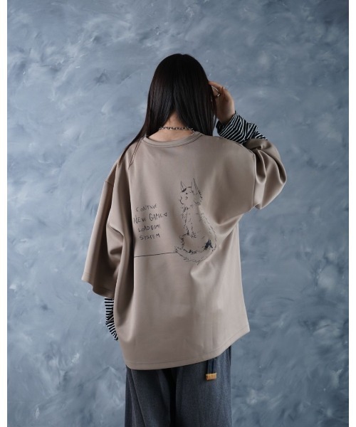 NOIZY Футболка с коротким рукавом, графическим принтом на спине, Cat One Point, бежевый
NOIZY Футболка с коротким рукавом, графическим принтом на спине, Cat One Point, бежевый