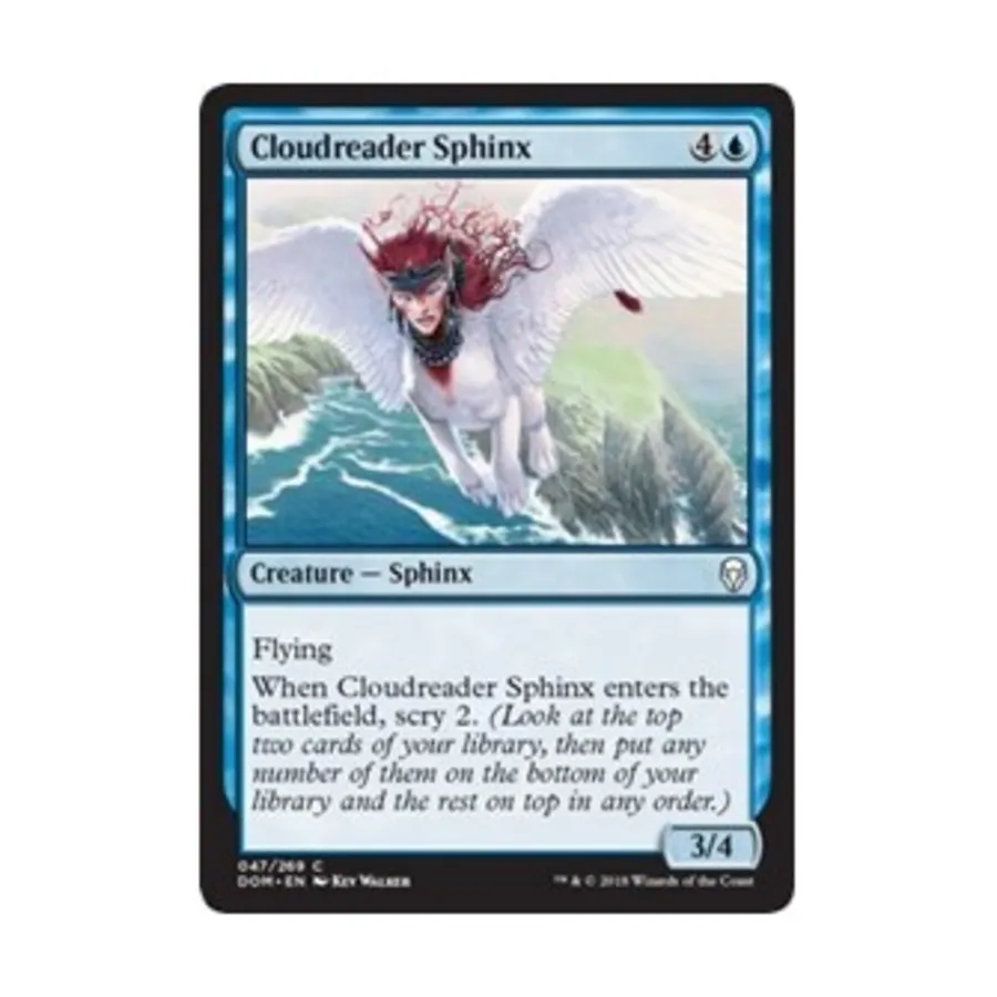 CCG Сфинкс-читатель облаков (клавиша C), MTG - Dominaria
CCG Сфинкс-читатель облаков (клавиша C), MTG - Dominaria