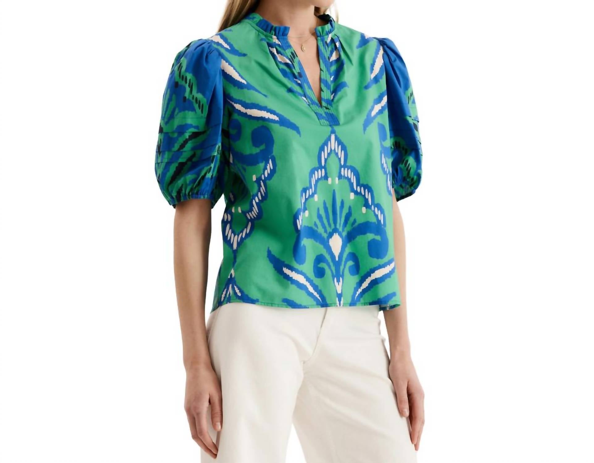 Топ с рисунком Дженны из хлопка с комбинированным рисунком Tyler Boe, Mixed Graphic
Топ с рисунком Дженны из хлопка с комбинированным рисунком Tyler Boe, Mixed Graphic