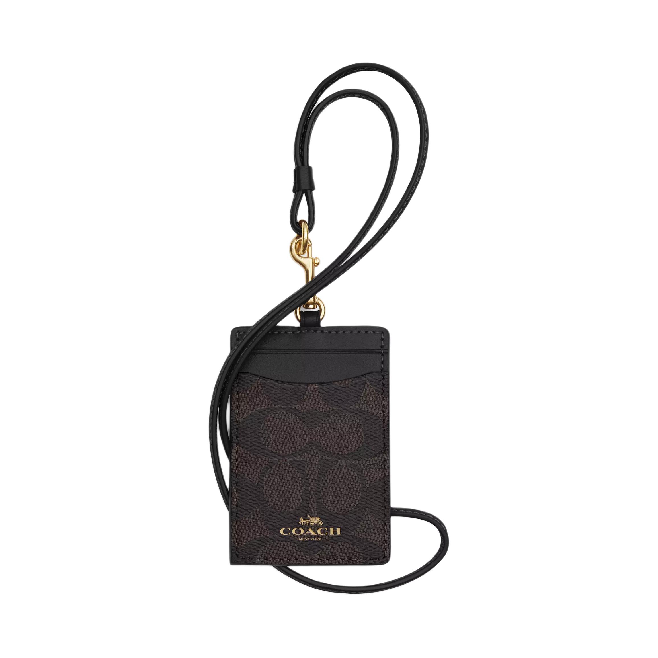 COACH Мини картхолдер из лакированного полотна, Dark Brown & Black
COACH Мини картхолдер из лакированного полотна, Dark Brown & Black
