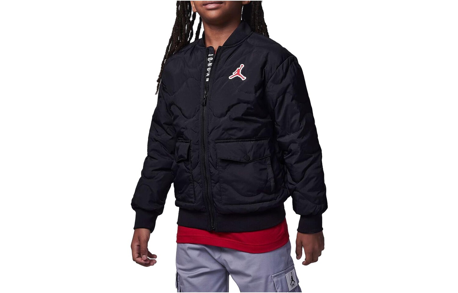 Jordan Kids Пуховик/пуховик, цвет Black 
Jordan Kids Пуховик/пуховик, цвет Black