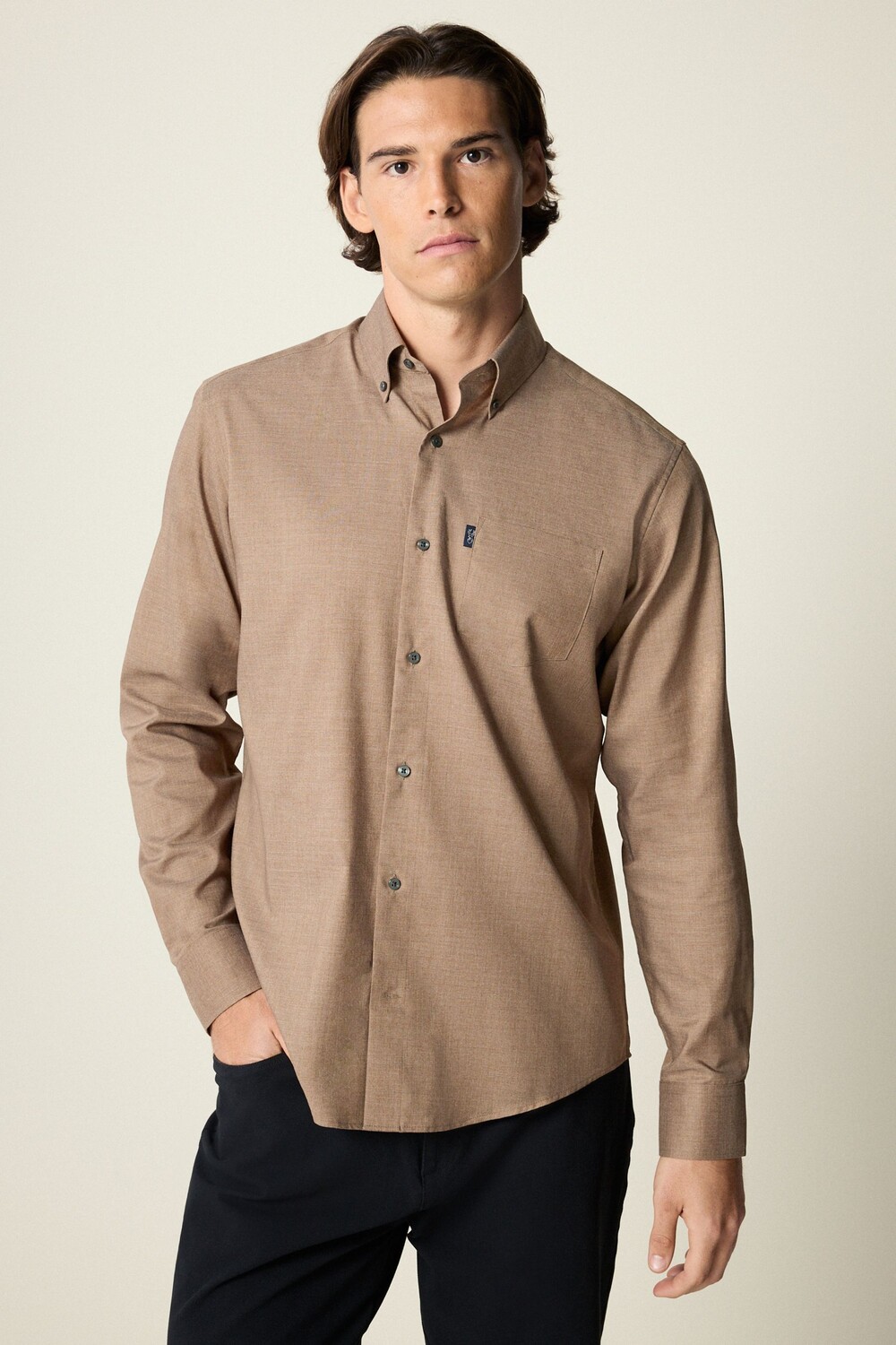 Рубашка Оксфорд на пуговицах, которую легко гладить Next, коричневый
Рубашка Оксфорд на пуговицах, которую легко гладить Next, коричневый