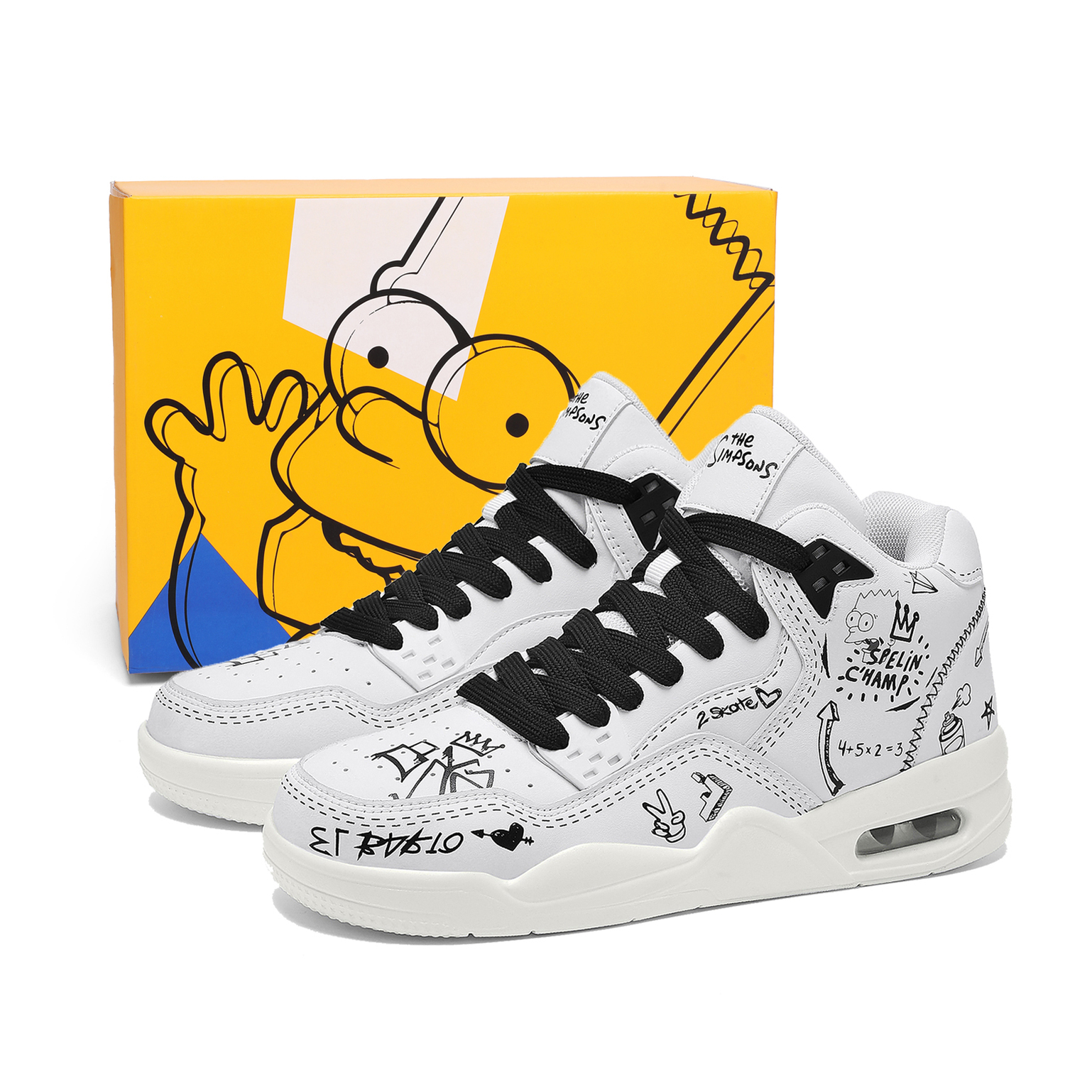 Кроссовки для скейтбординга Unisex High Top/Beige Red The Simpsons, белый
Кроссовки для скейтбординга Unisex High Top/Beige Red The Simpsons, белый