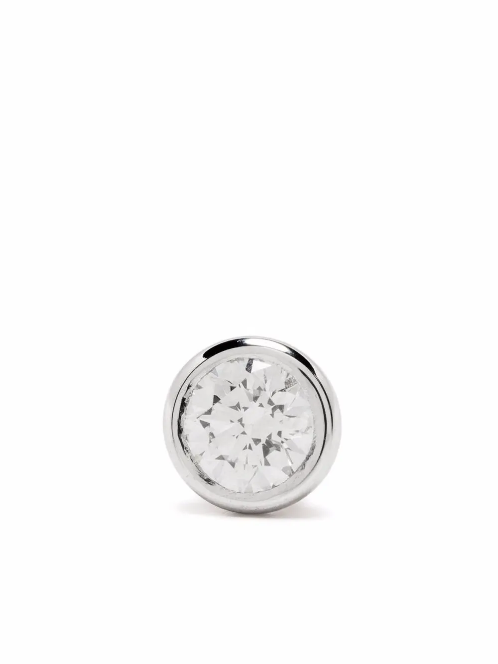 Серьга Origine из белого золота с бриллиантом Courbet, серебяный 
Серьга Origine из белого золота с бриллиантом Courbet, серебяный