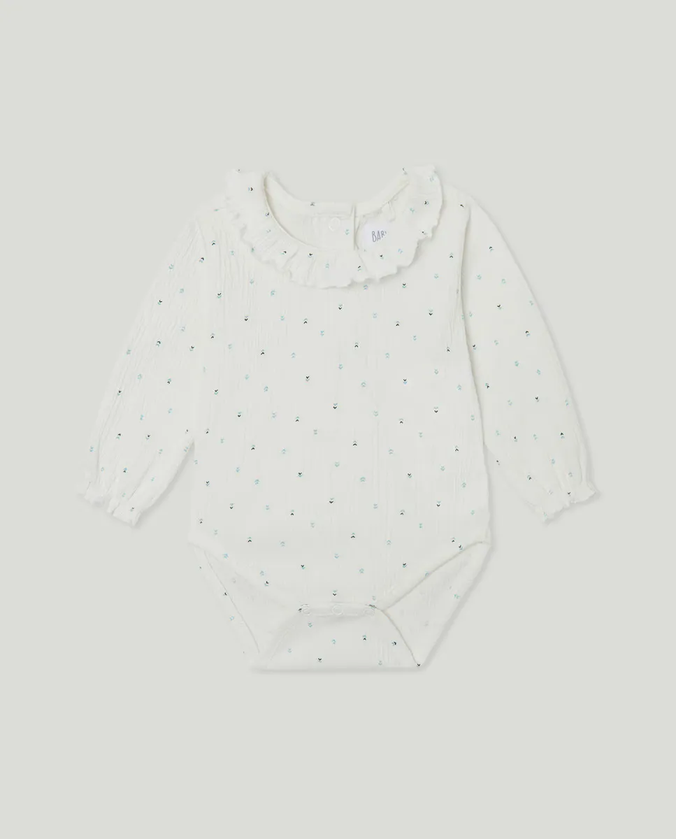 Детский боди с длинным рукавом и воротником-жабо AOP Baby El Corte Inglés, синий
Детский боди с длинным рукавом и воротником-жабо AOP Baby El Corte Inglés, синий