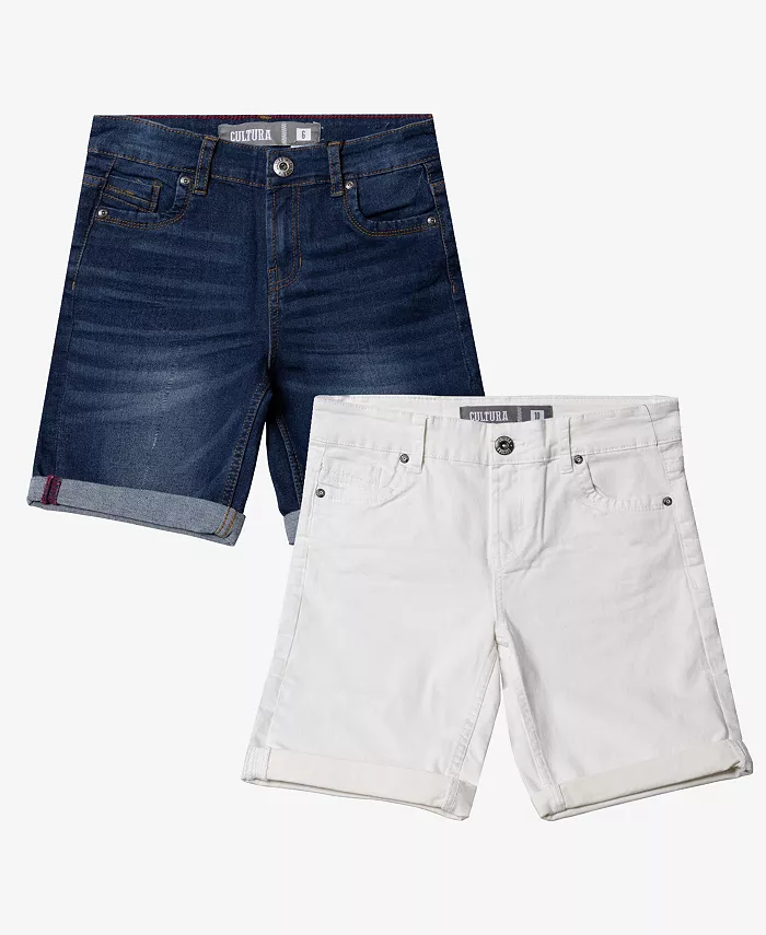 Джинсовые шорты с подкатом Big Boys, 2 шт CULTURA, синий
Джинсовые шорты с подкатом Big Boys, 2 шт CULTURA, синий