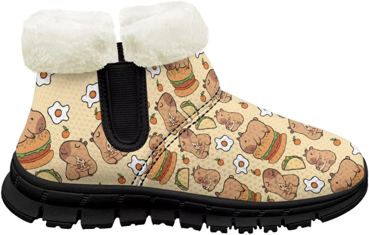 Ботинки на щиколотке для девочек с меховой подкладкой, теплые зимние нескользящие ботинки для вечеринок и праздников Pointodoor, Capybara Hamburger
Ботинки на щиколотке для девочек с меховой подкладкой, теплые зимние нескользящие ботинки для вечеринок и праздников Pointodoor, Capybara Hamburger