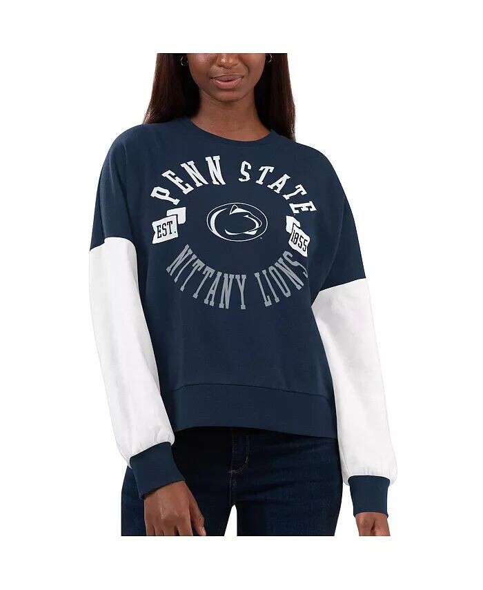 Женский темно-синий, белый пуловер с капюшоном Penn State Nittany Lions Team Pride Colorblock G-Iii 4Her By Carl Banks
Женский темно-синий, белый пуловер с капюшоном Penn State Nittany Lions Team Pride Colorblock G-Iii 4Her By Carl Banks