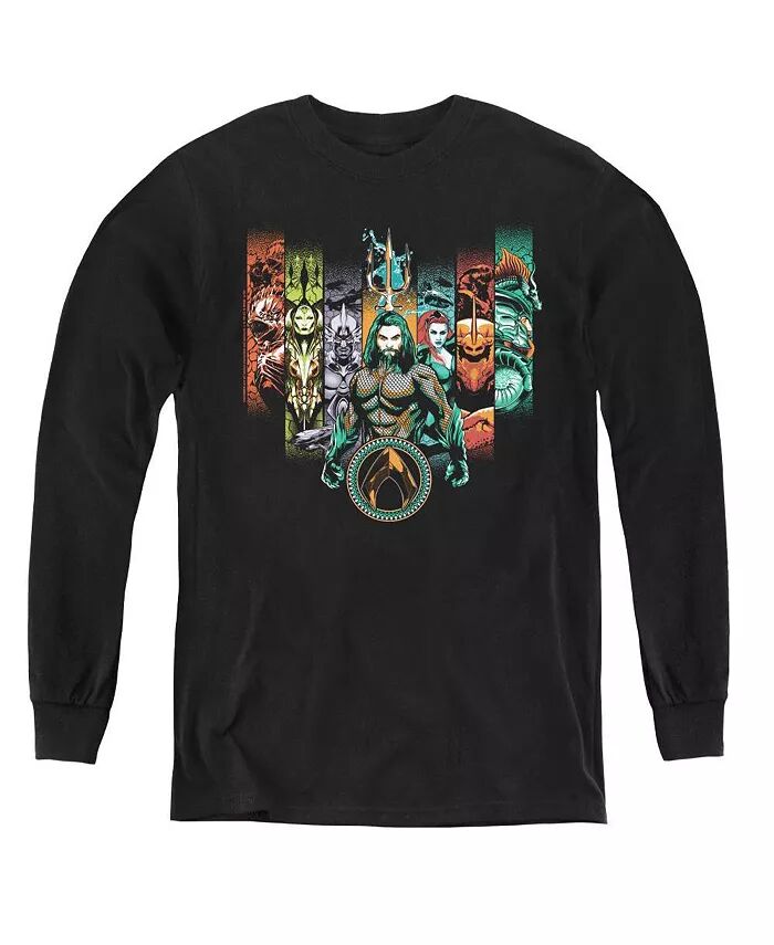 Свитшот с длинным рукавом для мальчиков и молодежи Unite The Kingdoms Aquaman Movie, черный
Свитшот с длинным рукавом для мальчиков и молодежи Unite The Kingdoms Aquaman Movie, черный