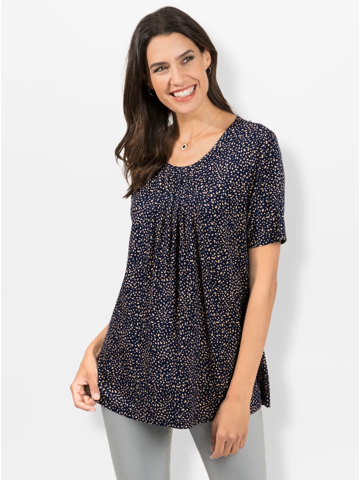 Рубашка-туника темно-синего цвета с принтом верблюжьей шерсти WITT WEIDEN
Рубашка-туника темно-синего цвета с принтом верблюжьей шерсти WITT WEIDEN