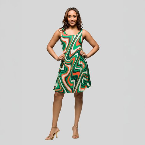 Женская безрукавка-майка мини-платье фасона свинг 24Seven Comfort Apparel, мультиколор
Женская безрукавка-майка мини-платье фасона свинг 24Seven Comfort Apparel, мультиколор