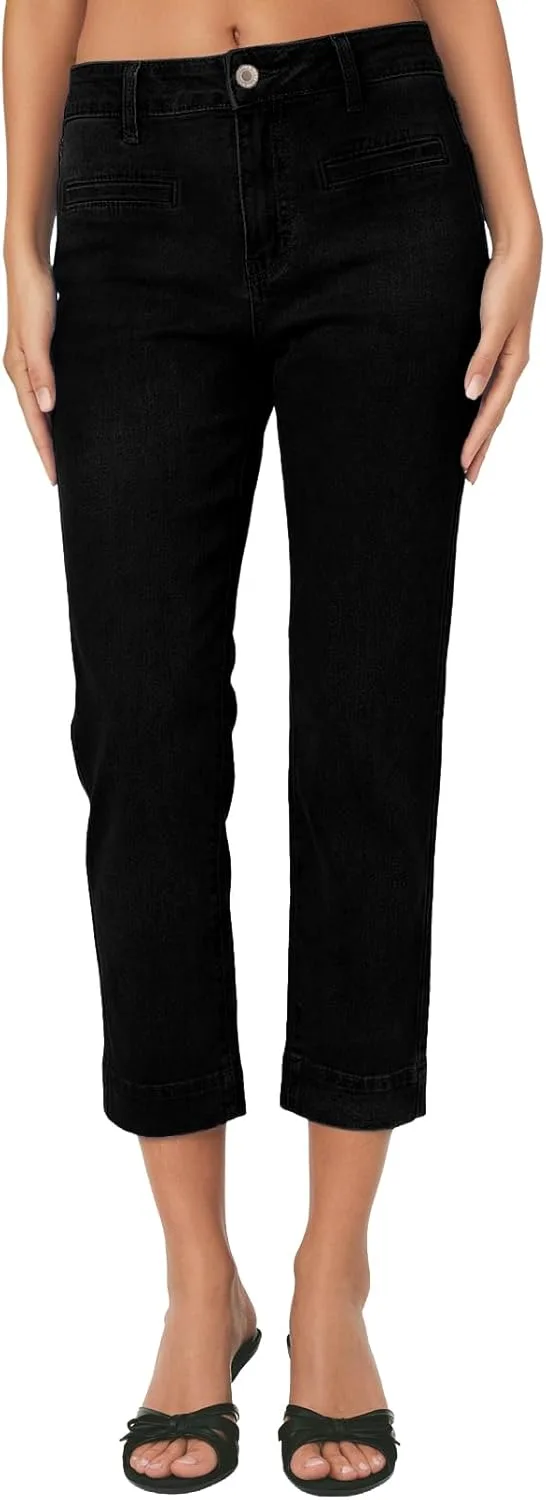 Sidefeel женские капри джинсы High Waist Stretchy Skinny
Sidefeel женские капри джинсы High Waist Stretchy Skinny