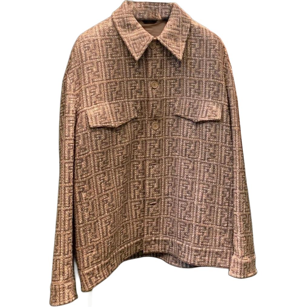 Куртка с вышитой монограммой Ff и пуговицами Fendi, коричневый
Куртка с вышитой монограммой Ff и пуговицами Fendi, коричневый