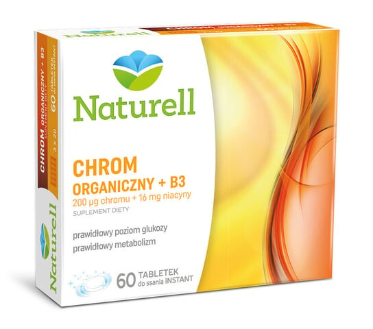 Naturell Organic Chromium + B3, Добавка , 60 пастилок USP Zdrowie
Naturell Organic Chromium + B3, Добавка , 60 пастилок USP Zdrowie
