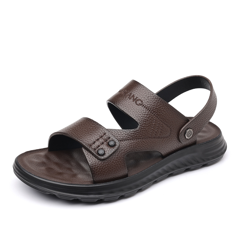 AOKANG Мужские пляжные сандалии коричневые, цвет Brown 
AOKANG Мужские пляжные сандалии коричневые, цвет Brown