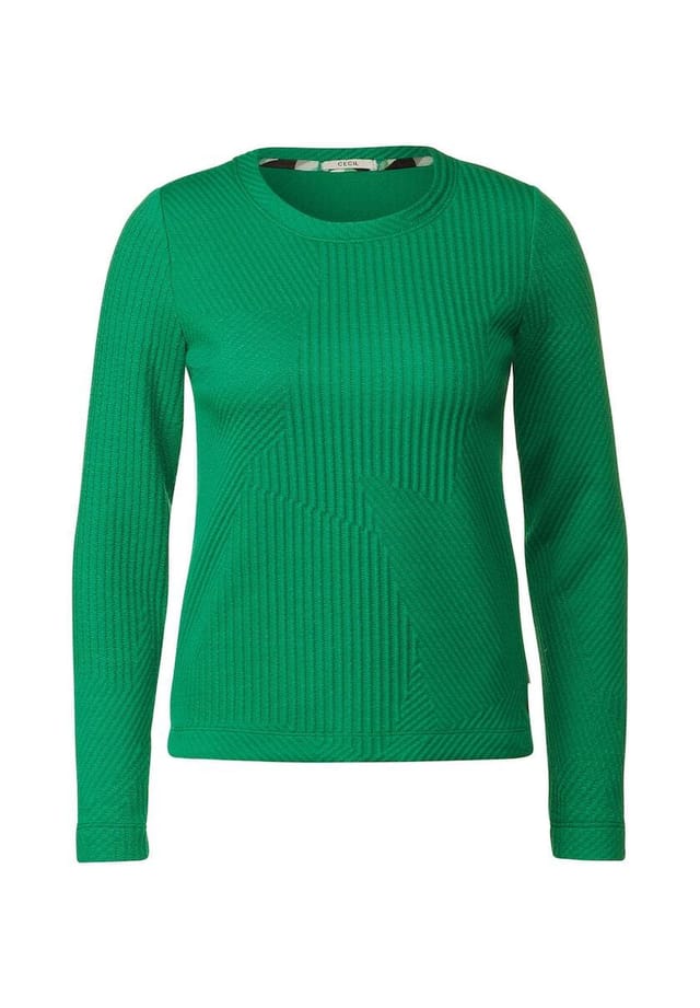 Рубашка с длинными рукавами Cecil, зеленый 
Рубашка с длинными рукавами Cecil, зеленый