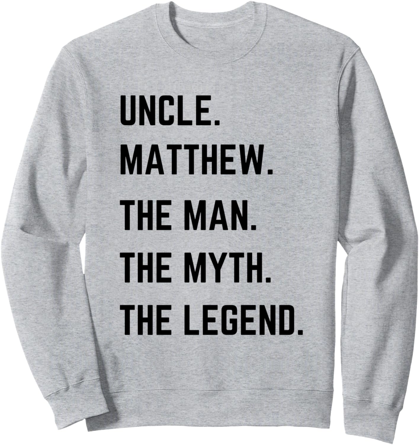 Толстовка ко Дню отца «Дядя Мэтью: Человек, Миф, Легенда» Uncle The Man The Myth The Legend Mens Gifts, серый
Толстовка ко Дню отца «Дядя Мэтью: Человек, Миф, Легенда» Uncle The Man The Myth The Legend Mens Gifts, серый