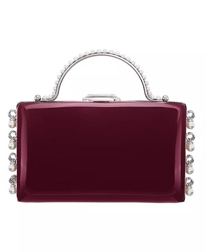 Лакированный клатч-минодьер с подвеской из искусственного жемчуга Nina, красный
Лакированный клатч-минодьер с подвеской из искусственного жемчуга Nina, красный