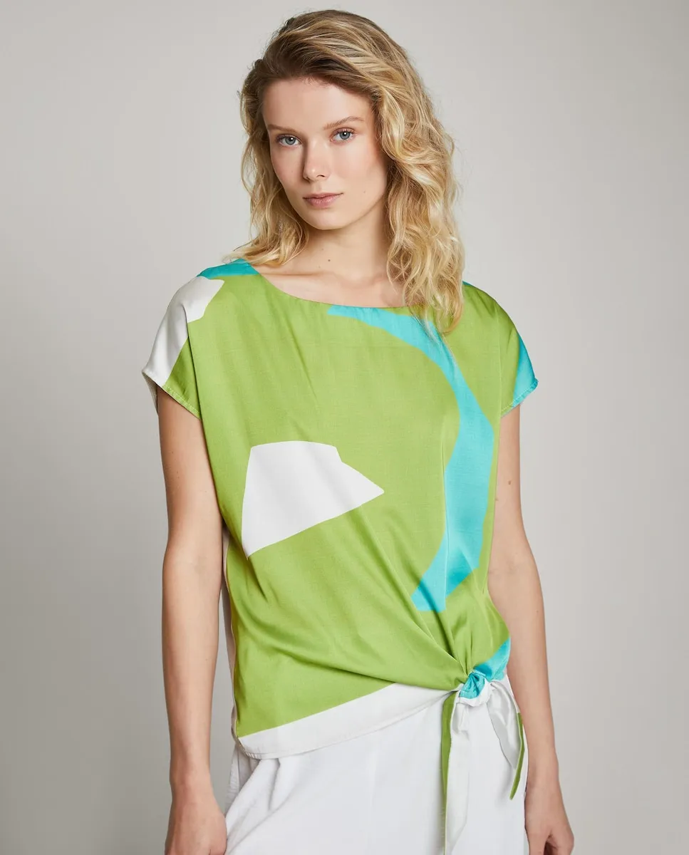 Женская футболка с принтом и бантом сбоку Trucco, мультиколор
Женская футболка с принтом и бантом сбоку Trucco, мультиколор